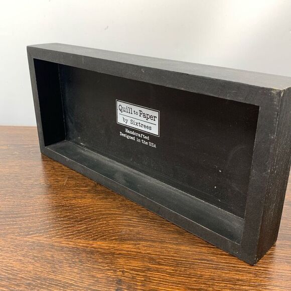 Quill To Paper By Sixtrees Handcrafted Relieving Stress With Yoga Sign Black - Picture 4 of 5